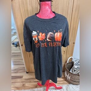 Gray 'Tis the Season Fall Graphic Tee